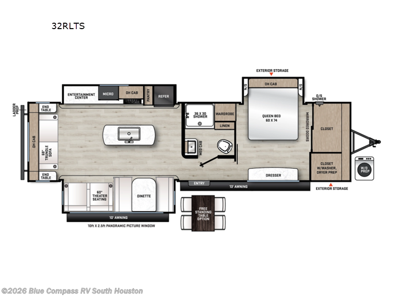 2026 Forest River Aurora 32RLTS - New Travel Trailer For Sale by Blue Compass RV South Houston in Alvin, Texas features Slideout