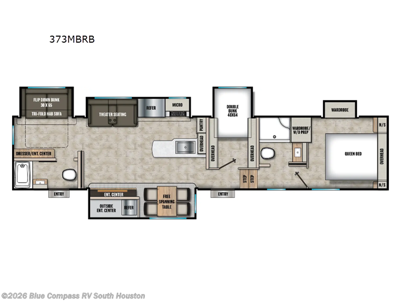 2026 Coachmen Chaparral 373MBRB - New Fifth Wheel For Sale by Blue Compass RV South Houston in Alvin, Texas features Slideout