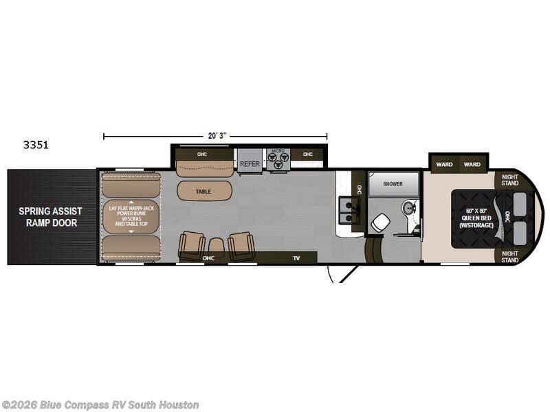 2018 Dutchmen Triton 3351 Voltage - Used Fifth Wheel For Sale by Blue Compass RV South Houston in Alvin, Texas features Slideout