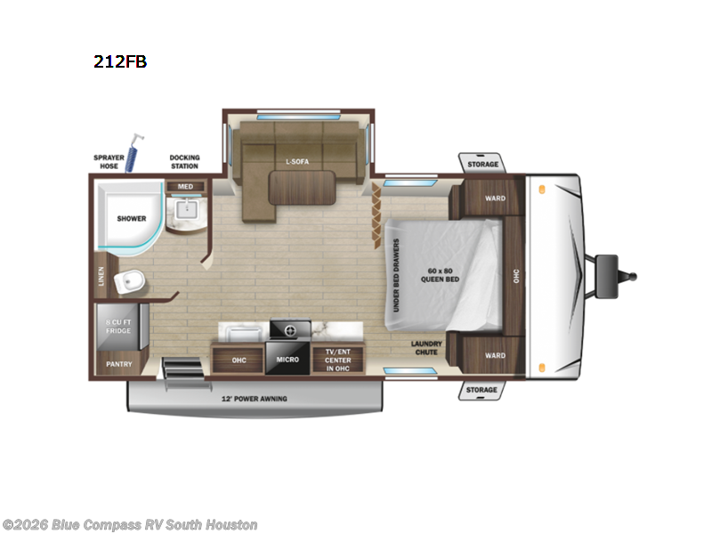 2022 Highland Ridge Silverstar S-Lite 212FB - Used Travel Trailer For Sale by Blue Compass RV South Houston in Alvin, Texas features Slideout