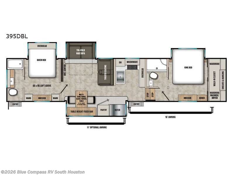2026 Coachmen Brookstone 395DBL - New Fifth Wheel For Sale by Blue Compass RV South Houston in Alvin, Texas features Slideout