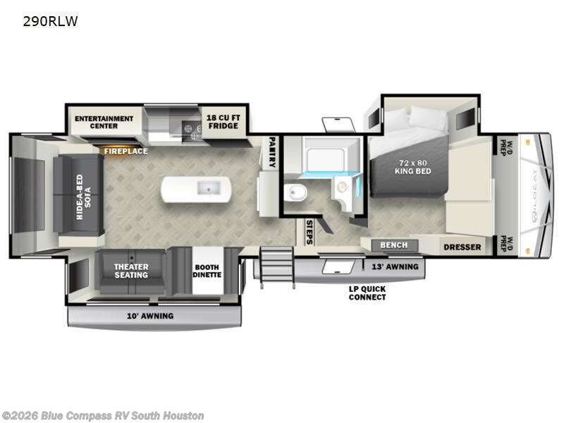 2023 Forest River Wildcat 290RLW - Used Fifth Wheel For Sale by Blue Compass RV South Houston in Alvin, Texas features Slideout
