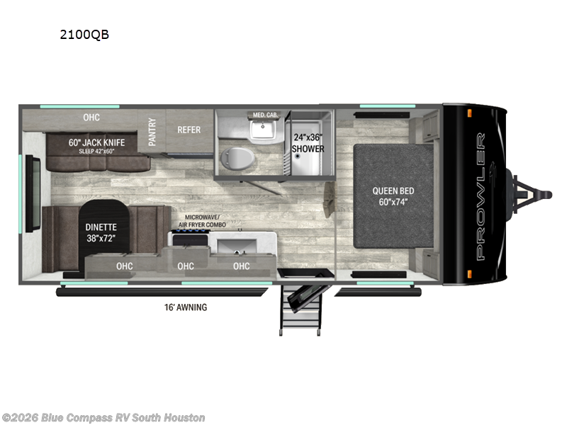 2027 Heartland Prowler 2100QB - New Travel Trailer For Sale by Blue Compass RV South Houston in Alvin, Texas