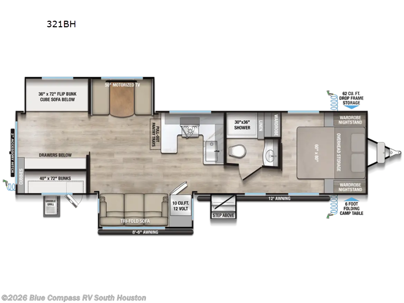 2027 Alliance RV Delta 321BH - New Travel Trailer For Sale by Blue Compass RV South Houston in Alvin, Texas features Slideout