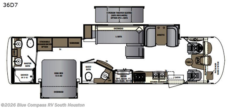2019 Forest River Georgetown 36D - Used Class A For Sale by Blue Compass RV South Houston in Alvin, Texas features Slideout