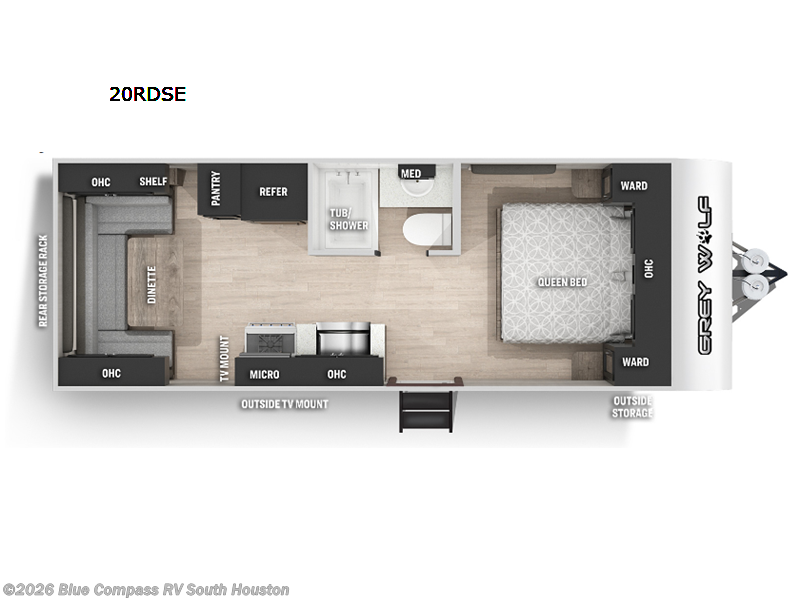 2022 Forest River Cherokee Grey Wolf 20RDSE - Used Travel Trailer For Sale by Blue Compass RV South Houston in Alvin, Texas
