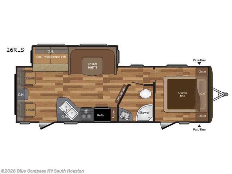 2017 Keystone Hideout 26RLS - Used Travel Trailer For Sale by Blue Compass RV South Houston in Alvin, Texas features Slideout