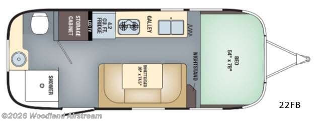 2017 Airstream Sport 22FB - Used Travel Trailer For Sale by Woodland Airstream in Grand Rapids, Michigan