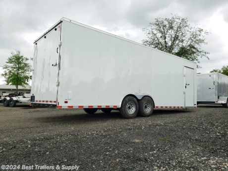 Best trailers and supply

478-654-5350

8.5 x 24 economy cargo carhauler trailer

NOT ment for commercial use
&lt;ul&gt;
 	&lt;li&gt;5200# axles&lt;/li&gt;
 	&lt;li&gt;8.5 x 24 box + 2 ft V&lt;/li&gt;
 	&lt;li&gt;7 ft interior height&lt;/li&gt;
 	&lt;li&gt;hatpost roof bows&lt;/li&gt;
 	&lt;li&gt;Z-bar crossmembers&lt;/li&gt;
 	&lt;li&gt;3/4 plywood floor&lt;/li&gt;
 	&lt;li&gt;3/8 plywood walls&lt;/li&gt;
 	&lt;li&gt;galvalum roof&lt;/li&gt;
 	&lt;li&gt;ramp door&lt;/li&gt;
 	&lt;li&gt;side door&lt;/li&gt;
 	&lt;li&gt;white exterior&lt;/li&gt;
&lt;/ul&gt;
Delivery available for $2/ mile

478-654--5350