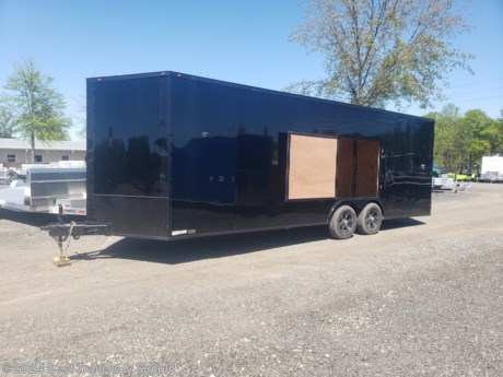## Best Trailers &amp; Supply

## Byron GA

## 800-453--1810

### 8.5x24 carhauler enclosed black w blackout trim
&lt;ul&gt;
 	&lt;li&gt;polycore.080 skin&lt;/li&gt;
 	&lt;li&gt;full screwless exterior&lt;/li&gt;
 	&lt;li&gt;7.5 ft inside height&lt;/li&gt;
 	&lt;li&gt;5k axles&lt;/li&gt;
 	&lt;li&gt;aluminum mag wheels&lt;/li&gt;
&lt;/ul&gt;
FREE WHITE WHEEL SPARE TIRE WHEN YOU PAY CASH at pick up

We can build many options on any car hauler, motor cycle trailers, and concession trailers. We have in stock 7k 10k and 14 k car haulers. Please make sure to check out all of the other trailer

Standard Features

V nose adds 2&#39; to Interior
ST225 15&quot; Steel Belted Tires
Electric Brakes &amp; E-Z Lube Hubs
24&quot; O.C. Roof Members
Interior Height 84&quot;
1-pc. Aluminum Roof
7-Way &amp; Electric Breakaway
16&quot; O.C. Side Walls
3/4&quot; Plywood Floors
1-12 Volt LED Dome
Trimmed Ramp &amp; 16&quot; Flap
2-5/16&quot; Coupler
3/8&quot; Plywood Walls
Non-Powered Roof Vent
Alum. Teardrop Flairs
2-K Jack &amp; Sand Foot
6&quot; Steel I-Beam Main
24&quot; ATP Stone Guard &amp; J-Rail
LED Light Package
36&quot; Side Door w/ Safety Chains
2&quot; V-Nose (ATP &amp; J Rail) Stepwell W/ ATP
Deluxe Tag Bracket

800-453-1810

Any questions, concerns, or Info on this trailer, please call our sales team

delv is $2per loaded mile

Please call to check stock

800-453-1810
