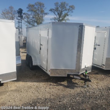 &lt;p&gt;Mobile Space Sale and Rental&lt;/p&gt;
&lt;p&gt;Byron&lt;/p&gt;
&lt;p&gt;866-553-9566&lt;/p&gt;
&lt;p&gt;7 X 12 white economy series enclosed trailer&lt;/p&gt;
&lt;p&gt;economy trailers are not meant for commercial use&lt;/p&gt;
24&quot; O.C. Cross Members
Semi-Screwed Exterior
ST205 15&quot; Steel Belted Tires
2&quot; V-Nose (ATP &amp; J Rail)
24&quot; O.C. Roof Members
Interior Height 75&quot;
Electric Brakes &amp; E-Z Lube Hubs
24&quot; O.C. Side Walls
&quot; Plywood Floors
1-12 Volt LED Dome
7-Way &amp; Electric Breakaway
2-5/16&quot; Coupler
3/8&quot; Plywood Walls
Non-Powered Roof Vent
Trimmed Ramp &amp; 16&quot; Flap
2-K Jack &amp; Sand Foot
12&quot; ATP Stone Guard &amp; J-Rail
Alum. Teardrop Style Fenders
LED Light Package
0.024 White Alum. Metal
Silver Mods Rims
3500# Leaf Spring Drop Axle
Deluxe Tag Bracket

866-553-9566

Any questions, concerns, or Info on this trailer, please call our sales team

delv is $2per loaded mile