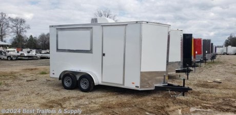 best trailers and supply in byron GA

ECCN714 086602

800-453-1810

turn key snocone trailer

13 cu ft deep freezer
8 ft counter top
speed rail for flavors
porta sink pkg
30 amp electrical
AC

FREE WHITE WHEEL SPARE TIRE WHEN YOU PAY CASH at pick up

* 16&quot; on Center Cross Members
* 24&quot; on Center Tubing Roof Members
* 16&quot; on Center Tubing Sidewalls
* 2000 lb. A-Frame Jack with Sand Foot
* 2 5/16&quot; Coupler
* 36&quot; Side Door with Flush Lock
* 32&quot; Side Door on 10&#39;
* .024&quot; White Aluminum Metal
* Screwed Exterior
* Interior Height 84&quot;
* 3/4&quot; Plywood Floors
* 3/8&quot; Plywood Walls
* (1) 12volt LED Dome Light
* Aluminum Fenders
* 1pc. Aluminum Roof
* 24&quot; Stone Guard
* V-Nose with ATP
* LED Lights
* 3500 lb. Drop Leaf Spring Axles
* Electric Brakes (Both Axles)
* Barn Doors
* E-Z Lube Hubs
* Door Hold Back
* 7 Way Bargman Plug
* Steel Main Frame Rails
* Lionshead White Mod Wheels
* With Lifetime Structural Warranty
* Radial Tires With Lionshead 1-2-5 Lifetime + 1 Year (First Year) &quot;No Excuses Guarantee&quot; 2 Year Complimentary Roadside Assistance 5 Year Warranty on Radial ST Tires Lifetime Structural Warranty on All Wheels
* NitroFill in all Tires

800-453-1810

Any questions, concerns, or Info on this trailer, please call our sales team

delv is $1.50 per loaded mile

Please call to check stock

800-453-1810