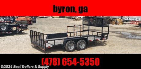 800-543-1810

82x16 tandem axle with brakes trailer

Down to Earth is proud to offer quality utility and equipment trailers with rear gate for sale at the lowest possible price. Great for Atv and utv and motorcycles. Our premium Trailers are offered in 3,500, 7,000, 10,000, 12,000, and 14,000 lb. GVWR&#39;s. A 2&quot; couple on single axles. We can even make a custom trailers to fit your specific needs and your budget.

2&quot; tube rails

15&quot; White spoke tires and rims

2/ 3500# E-Z Lube Axles w Brakes

Fold Up Jack

48 Tubular Gate with Uprights on 12&quot; Centers

Spring Loaded Gate Latch

Treated 2x8 Lumber or Mesh Floor

3-Piece Tongue

Smooth Fenders with Backs

Marker Lights/Clearance Lights over 80&quot;

Wiring Enclosed with Loom

14&quot; Rails

NATM Compliant

Options

Special Colors

Side Gate

Spare tire bracket

800-453-1810

Any questions, concerns, or Info on this trailer, please call our sales team

delv is $2 per loaded mile

Please call to check stock

800-453-1810