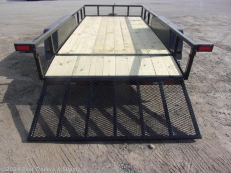 **Best Trailers &amp; Supply**

**Byron GA**

**800-453-1810**

76x16 tandem axle with brakes trailer

Down to Earth is proud to offer quality utility and equipment trailers with rear gate for sale at the lowest possible price. Great for Atv and utv and motorcycles. Our premium Trailers are offered in 3,500, 7,000, 10,000, 12,000, and 14,000 lb. GVWR&#39;s. A 2&quot; couple on single axles. We can even make a custom trailers to fit your specific needs and your budget.

2&quot; tube rails
15&quot; White spoke tires and rims
2/ 3500# E-Z Lube Axles w Brakes
Fold Up Jack
48 Tubular Gate with Uprights on 12&quot; Centers

Spring Loaded Gate Latch
Treated 2x8 Lumber or Mesh Floor
3-Piece Tongue
Smooth Fenders with Backs

Marker Lights/Clearance Lights over 80&quot;
Wiring Enclosed with Loom
14&quot; Rails
NATM Compliant

Options

Special Colors
Side Gate
Spare tire bracket

**800-453-1810**

Any questions, concerns, or Info on this trailer, please call our sales team

delv is $2 per loaded mile

Please call to check stock

**Best Trailers &amp; Supply**

**Byron GA**

**800-453-1810**