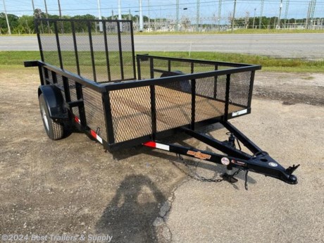 800-543-1810 76x10ft trailer mesh side Down to Earth is proud to offer quality utility trailers with rear gate for sale at the lowest possible price. Great for Atv and utv and motorcycles. Our premium Trailers are offered in 3,500, 7,000, 10,000, 12,000, and 14,000 lb. GVWR&#39;s. A 2&quot; couple on single axles. We can even make a custom trailers to fit your specific needs and your budget. 76 wide 10ft long 2&quot; tube rails 15&quot; White spoke tires and rims 3500# E-Z Lube Axles Fold Up Jack 48 Tubular Gate with Uprights on 12&quot; Centers Spring Loaded Gate Latch Treated 2x8 Lumber or Mesh Floor 3-Piece Tongue Smooth Fenders with Backs Marker Lights/Clearance Lights over 80&quot; Wiring Enclosed with Loom 24&quot; Rails w/ mesh sides NATM Compliant Options Special Colors Side Gate Spare tire bracket 800-453-1810 Any questions, concerns, or Info on this trailer, please call our sales team delv is $2.00 per loaded mile Please call to check stock 800-453-1810