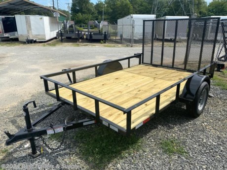 **Best Trailers &amp; Supply**

**Byron GA**

**800-453-1810**

76x10ft trailer
Down to Earth is proud to offer quality utility trailers with rear gate for sale at the lowest possible price. Great for Atv and utv and motorcycles. Our premium Trailers are offered in 3,500, 7,000, 10,000, 12,000, and 14,000 lb. GVWR&#39;s. A 2&quot; couple on single axles. We can even make a custom trailers to fit your specific needs and your budget.
76 wide 10ft long w/ Angle Steel Const.
15&quot; White spoke tires and rims
3500# E-Z Lube Axles
Fold Up Jack
48 Tubular Gate with Uprights on 12&quot; Centers
Spring Loaded Gate Latch
Treated 2x8 Lumber or Mesh Floor
2-Piece Tongue
Smooth Fenders with Backs
Marker Lights/Clearance Lights over 80&quot;
Wiring Enclosed with Loom
14&quot; Rails
NATM Compliant
Options
Special Colors
Side Gate
Spare tire bracket

**800-453-1810**

Any questions, concerns, or Info on this trailer, please call our sales team
delv is $2 per loaded mile

Please call to check stock
**Best Trailers &amp; Supply**

**Byron GA**

**800-453-1810**