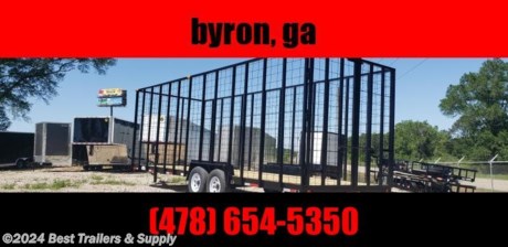 ## best trailers and supply Byron GA

## 478-654-5350

#### 26 ft pinestraw trailer

7000# axles
14k GVWR
8 ft side walls with cow panel sides
LED lights
2 5/16 coupler
10k drop leg jack
treate pine wood floor
barn doown style gates
235/80R16 tires