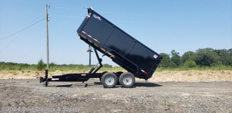 ## best trailers and supply Byron GA

## 478-654--5350

7x14 48&quot; side Hawke dump trailer
GVWR: 14,000 lb.
Capacity: 10,100 lb.

call to check stock 866-899-3905

Two 7,000 lb. Dexter Brand Braking Axles
Slipper Spring Suspension
235/80 R16 Load Range E10 Ply Rating Westlake Radial Tires
8&quot; Channel Main Frame - 6&quot; Channel Tongue
3x3 Tubing Dump Box Frame With 3&quot; Channel Crossmembers
12 Gauge Floor
80&quot; Inside Box With 48&quot; Sides And No Stick Bottom Corners
US Made Pump With Deep Cycle Battery Inside Lockable Security Box With 20&#39; Hand Remote
Scissor Lift
Two Way Tailgate Opens For Dumping Bulk Materials Or Can Be Set In Spreader Mode
80&quot; 4&quot;Channel Slide-In Loading Ramps
2 5/16&quot; Cast Iron Adjustable Coupler
12,000 lb. Drop Foot Jack
Safety Chains And Break-a-Way Switch
LED Lighting With Reflective Tape
Primed With Two Coats Of Automotive Grade Acrylic Enamel