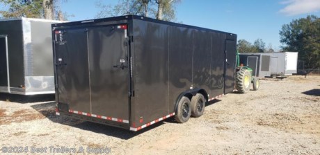 **Best Trailers &amp; Supply**

**Byron GA**

**800-453-1810**

FREE WHITE WHEEL SPARE TIRE WHEN YOU PAY CASH at pick up

8.5x20 charcoal grey car hauler3500# axles 7090 gvwr

6&#39;6&quot;&#39; Interior Height

.08 polycore siding

Extended Tongue

All Tubing Construction

Standard Features

V nose adds 2&#39; to Interior

16&quot; O.C. Cross Members

ST225 15&quot; Steel Belted Tires

Electric Brakes &amp; E-Z Lube Hubs

24&quot; O.C. Roof Members

Interior Height 84&quot;

1-pc. Aluminum Roof

7-Way &amp; Electric Breakaway

16&quot; O.C. Side Walls

3/4&quot; Plywood Floors

1-12 Volt LED Dome

Trimmed Ramp &amp; 16&quot; Flap

2-5/16&quot; Coupler

3/8&quot; Plywood Walls

Non-Powered Roof Vent

Alum. Teardrop Flairs

2-K Jack &amp; Sand Foot

6&quot; Steel Tube Main

24&quot; ATP Stone Guard &amp; J-Rail

LED Light Package

36&quot; Side Door w/ Safety Chains

2&quot; V-Nose (ATP &amp; J Rail) Stepwell W/ ATP

Deluxe Tag Bracket

White Mods Rims

**800-453-1810**

Any questions, concerns, or Info on this trailer, please call our sales team

delv is $2 per loaded mile

Please call to check stock

**800-453-1810**
