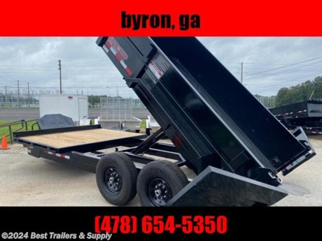 **Best Trailers &amp; Supply**

**Byron GA**

**800-453-1810**

**BLACK IN COLOR**

Midsota Manufacturing, Inc. has been manufacturing dump trailers for over 45 years. We offer a full line of commercial and off road dump trailers, skid loader trailers and an extensive line of skid loader attachments. We have many options to choose from on all of our trailers allowing you to customize your trailer to your exact needs. Our trailers and attachments are made for users who demand the very best in their equipment.

FFRD 16/10 Midsota
6&#39; X 102&quot; Front x 10&#39; x 82&quot; Dump 15,400 gvwr
Flat Front Rear Dump
Tool Box with Lid
Tuck under Ramps
24&quot; 11ga Sides 7ga Floor
3 Way Double Dump Gate
10,000k Hydraulic Jack
Hydraulic Dump (Power up/Gravity Down)
(4) D-Ring In Bed
25&quot; Bed Height
L.E.D Lights
PT Treated Decking
Bead Blasted 2-Part Polyurethane Paint
Self Adjusting Brakes
7,000 LB Axles
Tire and Wheel Up Grade to 235 80R 16 E-Range
12&#39; Hydraulic Dump 14,200 LB Lift Capacity
Tarp Kit (Removable) Available. $300

**800-453-1810**

Any questions, concerns, or Info on this trailer, please call our sales team

delv is $2 per loaded mile

Please call to check stock

**Best Trailers &amp; Supply**

**Byron GA**

**800-453-1810**