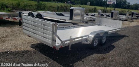 Best Trailer
Byron GA
800 453 1810

78 x20 ft Aluma Car Hauler 7k

7820 Aluma
bi fold tailgate
limited time with air dam standard

Standard Equipment:

GVWR: 7,000 lb. GVWR
Dry weight: 1100# dry weight
Axles: (2) 3,500 lb. TORSION Axles
Rubber Torsion axles
Easy to Lubricate Hubs
Brakes: Electric Brakes on Both Axles - DOT Requirement in Most States
Frame: Alum light weight frame
Stake Pockets Down Both Sides of Trailer
6&quot; rails
Deck: Alum Deck with 4 D-rings

Best Trailer
Byron GA
800 453 1810

78&quot; wide bed

Fenders: Removable fenders
Tires: 14&quot; &quot;C&quot; Range Trailer Tires - 5 Lug - (ST205/75R14)
Alum mag wheels
Jack: heavy flip jack w/ wheel
Lights &amp; Safety Equipment:
Sealed LEDTail Lights with Guards
3-Light LED Bar in RearCenter
LED Side Marker Lights
sealed wiring
7 pin RV Plug
Safety Break-Away Kit
Safety Chains
Coupler: 2 5/16&quot; Hitch Receiver
Tongue Height at Ball Coupler: Approximately 15&quot;
Ramps: 5&#39; Rear Slide In Ramps
Stabilizer jacks
