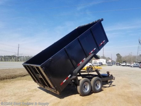Best Trailers &amp; Supply

Byron GA

800-453-1810

7X14 14K 48&quot; High Side Barn Door Gate

Down to Earth is proud to offer quality dump trailers for sale at the lowest possible price.Our dump trailers are built for performance. We can even make a custom dump trailers to fit your specific needs and your budget.Our premium features Low Profile Dump Trailers are offered in 7,000, 10,000, 12,000, and 14,000 lb. GVWR&#39;s. The standard sides are 24 tall with two-way tailgates that open for unobstructed dumping or can be set in spreader mode for spreading gravel. An adjustable coupler is included as standard on mos models. The 7,000 and 10,000 GVWR models have a 6 main frame. The 12,000 and 14,000 GVWR models are built with a rugged 8 channel main frame. Cylinder sizes are matched to the model capacity.

Dump Trailers Spec Sheet - Standard Features

(2) 7000# E-Z Lube Axles
Brakes on both axles
Powder Coated tongue box for
battery and hydraulics
Double Cylinder

48&quot; Sides
10K Jack
2 5/16&quot; Adj. Coupler
7X14 body
Dump Gate

Stake pockets
16&quot; Radials tires and wheels
LED lighting
DOT tape

Options other sizes

6X12 dump body
7X14 dump body
Twin cylinders on 6X12
Scissor lift on 6X12
Scissor lift on 7X14
5200# Axles w/matching tires and wheels
6000# Axles w/matching tires and wheels
7000# Axles w/matching tires and wheels
7K drop leg jack
10K drop leg jack
Ramps
Low Profile
Deck over

800-453-1810

Any questions, concerns, or Info on this trailer, please call our sales team

delv is $2 per loaded mile

Please call to check stock

800-453-1810