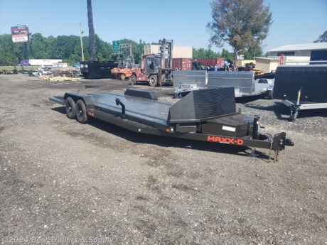 &lt;p&gt;Best Trailer and supply&lt;/p&gt;
&lt;p&gt;478-654-5350&lt;/p&gt;
&lt;p&gt;MaxxD N6 x 83 x 24 carhauler trailer&lt;/p&gt;
&lt;p&gt;The N6X comes in a standard 83” width and lengths ranging from 18’ to 24’, in 2’ increments. And with a GVWR of 9,990 pounds, it’s the perfect size for most car hauling needs. A single electric brake axle comes standard, as do tear-drop style fenders and 15” black mod wheels.&lt;/p&gt;


&lt;p&gt;G08: 9,990 LB GVWR&lt;/p&gt;



&lt;p&gt;C10: 2 5/16&quot; ADJUSTABLE COUPLER&lt;/p&gt;



&lt;p&gt;J02: 7K DROP-LEG JACK&lt;/p&gt;



&lt;p&gt;N54: 2X5 TUBE 60&quot; TONGUE WITH DNL STYLE TOOLBOX&lt;/p&gt;



&lt;p&gt;F76: 5X2 3/16&quot; TUBE FRAME WITH ANGLED CORNERS&lt;/p&gt;



&lt;p&gt;X06: 3&quot; CHANNEL ON 16&quot; CENTERS&lt;/p&gt;



&lt;p&gt;R01: NO STAKE POCKETS/NO RUBRAIL&lt;/p&gt;



&lt;p&gt;&lt;strong&gt;D29: 4&#39; SPLIT TAIL/72X22&quot; TUBE RAMPS WITH STOPPERS&lt;/strong&gt;&lt;/p&gt;



&lt;p&gt;A19: 2-5.2K BRAKE AXLES&lt;/p&gt;



&lt;p&gt;S02: SLIPPER SPRING SUSPENSION&lt;/p&gt;



&lt;p&gt;T08: ST225/75R15 D RADIAL TIRES ON 5.2K&lt;/p&gt;



&lt;p&gt;P09: BOLT ON DOUBLE BROKE DP FENDERS&lt;/p&gt;



&lt;p&gt;E07: 1/8&quot; DIAMOND PLATE STEEL FLOOR&lt;/p&gt;



&lt;p&gt;L03: FLUSHMOUNT LED&#39;S/STANDARD WIRING&lt;/p&gt;



&lt;p&gt;&lt;strong&gt;O02: MAXXD GRAY METALLIC&lt;/strong&gt;&lt;/p&gt;



&lt;p&gt;&lt;strong&gt;K14: 30&quot; ALUMINUM ROCK SHIELD POWER COATED STEALTH BLACK&lt;/strong&gt;&lt;/p&gt;



&lt;p&gt;&lt;strong&gt;W01: WINCH PLATE IN FRONT&lt;/strong&gt;&lt;/p&gt;



&lt;p&gt;&lt;strong&gt;Y06: 2 RAILS FULL LENGTH E-TRACK ON FLOOR&lt;/strong&gt;&lt;/p&gt;



&lt;p&gt;&lt;strong&gt;Y19: 6x IN-FLOOR LIGHTS&lt;/strong&gt;&lt;/p&gt;



&lt;p&gt;&lt;strong&gt;CC213: NO ALUMINUM TRIM / DIAMOND PLATE ON RUNNING BOARDS&lt;/strong&gt;&lt;/p&gt;


&lt;p&gt;Best Trailer and supply&lt;/p&gt;
&lt;p&gt;478-654-5350&lt;/p&gt;
