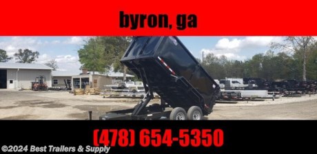 Mobile Space Sale and Rental
best trailers and suppler

800-543-1810

6X12 low pro dump trailer

Our premium features Hawke Low Profile Dump Trailers are offered in 7,000, 10,000, 12,000, and 14,000 lb. GVWR&#39;s - as well as a heavy duty 15,000 GVWR version. Scissor lift is standard as are slide-in loading ramps. The sides are 24 tall with two-way tailgates that open for unobstructed dumping or can be set in spreader mode for spreading gravel. An adjustable coupler is included as standard. The 7,000 and 10,000 GVWR models have a 6 channel main frame. The 12,000 and 14,000 GVWR models are built with a rugged 8 channel main frame. Cylinder sizes are matched to the model capacity. The 7,000 through 14,000 GVWR models employ the standard duty scissor lift. The 15,000 GVWR heavy duty version adds a super duty scissor lift with 5 cylinder and G range radial tires. The tongue upgrades to 8 channel and floor crossmembers are 12 on center making this trailer suitable for heavy duty commercial applications. These changes are highlighted in bold type on the specs page. Dexter brand axles along with premium Westlake radial tires on all models provide a long life running gear.

GVWR: 10,000 lb.
Capacity: 7,050 lb.

* Two 5,200 lb. Dexter Brand Braking Axles
* Double Eye Spring Suspension
* 225/75 D15 Load Range D 8 Ply Rating Castle Rock Radial Tires
* 6 Channel Main Frame -- 6 Channel Tongue
* 3--3 Tubing Dump Box Frame With 3 Channel Crossmembers
* 12 Gauge Floor
* 72 Inside Box With 24 Sides
* US Made Pump With Deep Cycle Battery Inside Lockable Security Box With 20 Hand Remote
* Barn Doors Tailgate
* 2 5/16 A-Frame Coupler
* Top Wind Jack
* Safety Chains And Break-a-Way Switch
* LEDLighting With Reflective Tape
* Primed with epoxy primer and two coats of polyurethane paint

800-453-1810

Any questions, concerns, or Info on this trailer, please call our sales team

delv is $1.75 per loaded mile

Please call to check stock

800-453-1810