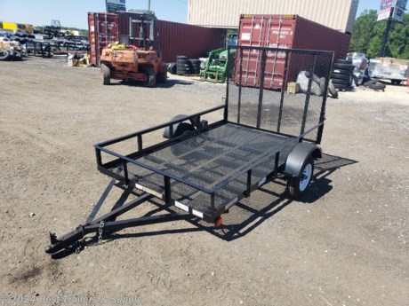 800-453-1810
5x8 utility trailer

light 5 x 8 utility trailer

Great for Atv and utv and motorcycles. Our premium Trailers are offered in 3,500, 7,000, 10,000, 12,000, and 14,000 lb. GVWR&#39;s. A 2&quot; couple on single axles. We can even make a custom trailers to fit your specific needs and your budget.
Angle Steel rails
12&quot; White spoke tires and rims
2000# E-Z Lube Axle
Gate
drop pin Gate Latch
Treated 2x8 Lumber or Mesh Floor
2-Piece Tongue
Smooth Fenders
Marker Lights/Clearance Lights over 80&quot;
Wiring Enclosed with Loom
13&quot; Rails
NATM Compliant
Options
Special Colors
Side Gate
Spare tire bracket
800-453-1810
Any questions, concerns, or Info on this trailer, please call our sales team
delv is $1.75 per loaded mile

Please call to check stock w jack, jake, kurt or rodger
800-453-1810