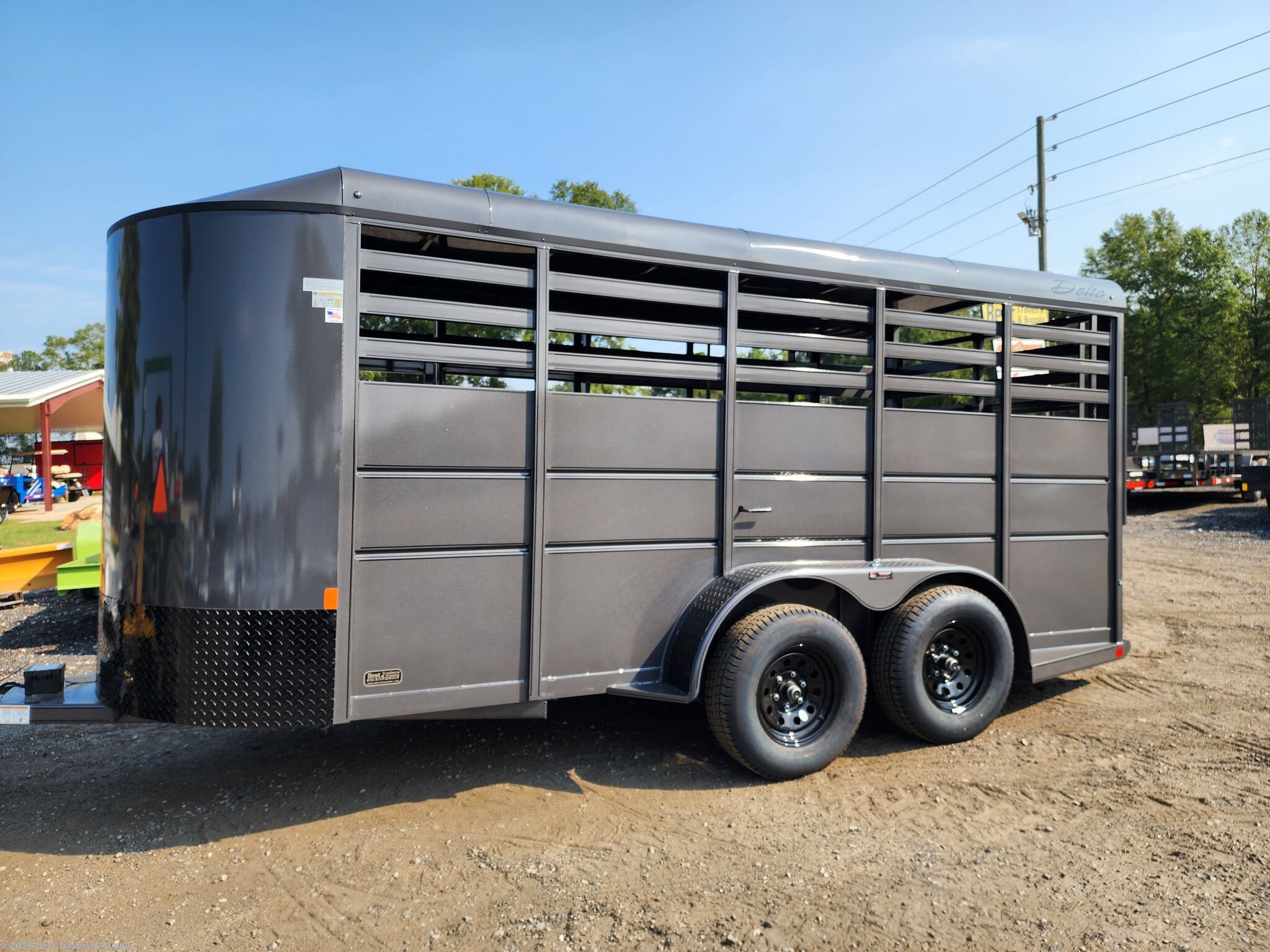 6x16 Cattle/Livestock Trailer for sale New Delta 500 ES Livestock