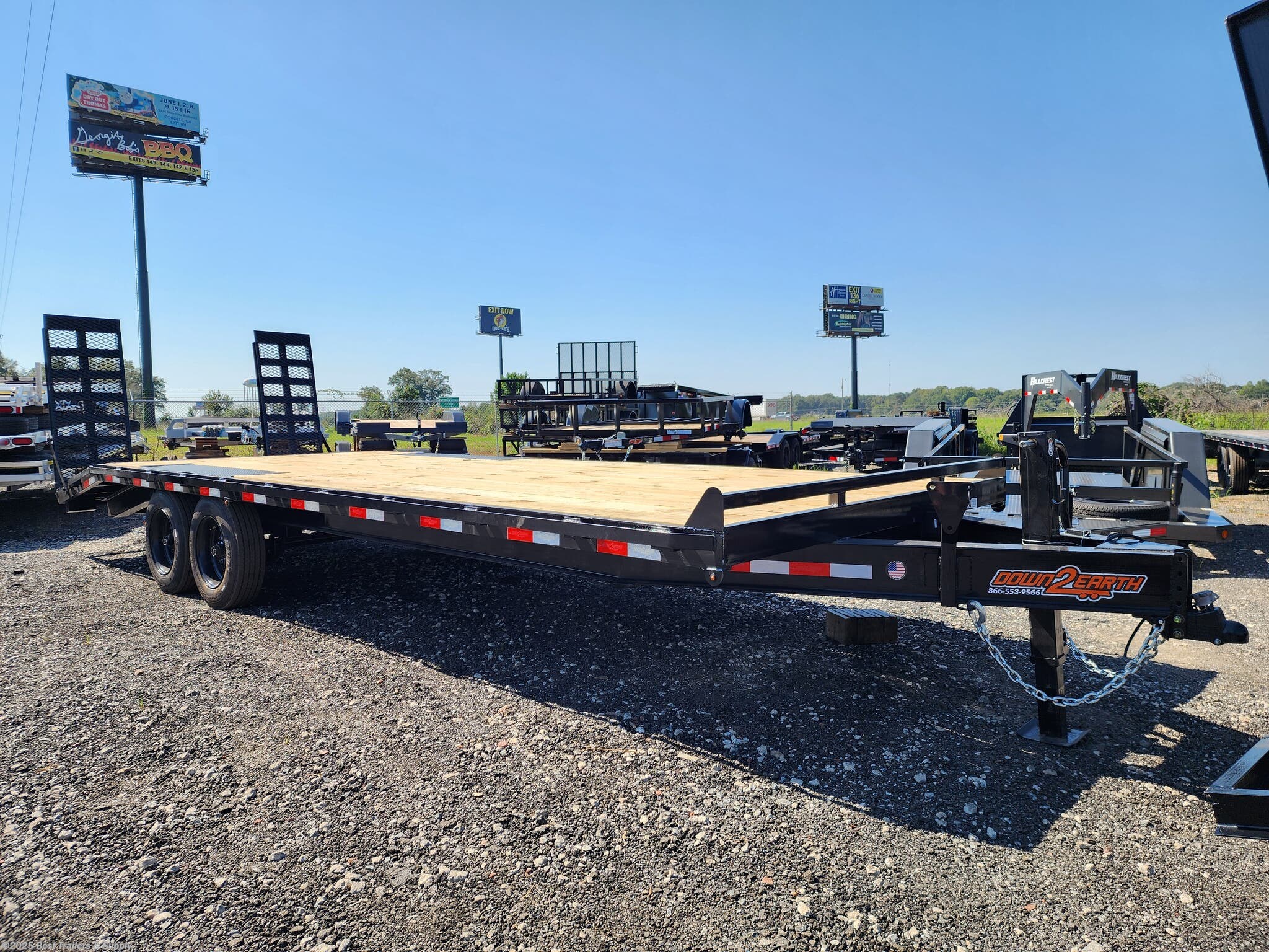 Equipment Trailer for sale New Down 2 Earth 8x24 DO Dove tail16k Wood