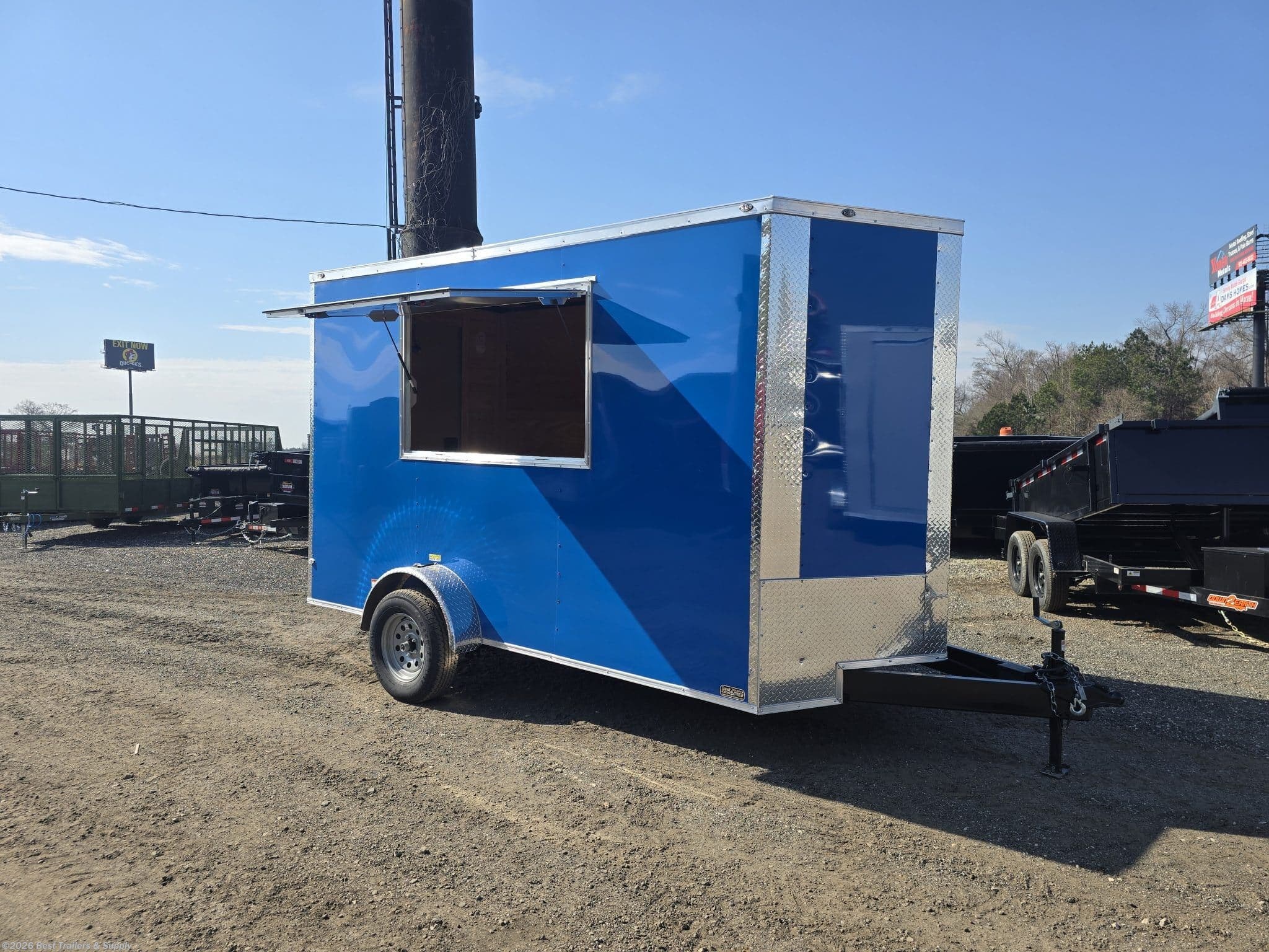 Basic Shell Trailer Concession/Vending Trailer for sale | New Empire Cargo 6x12 Concession ...