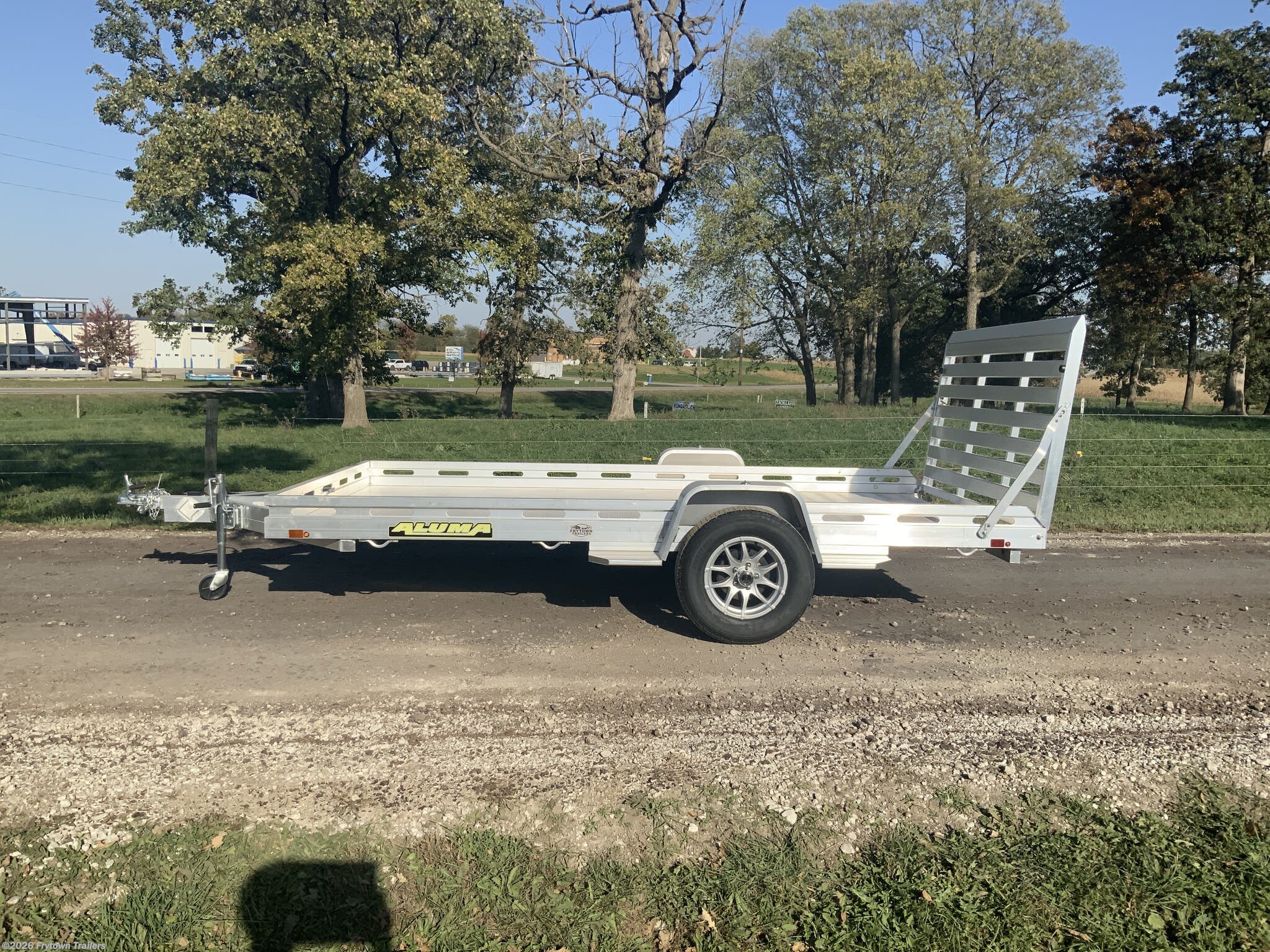 2027 Aluma 8012S-EL-TG 6x12 Bumper Pull Utility Trailer - 4,250 lbs