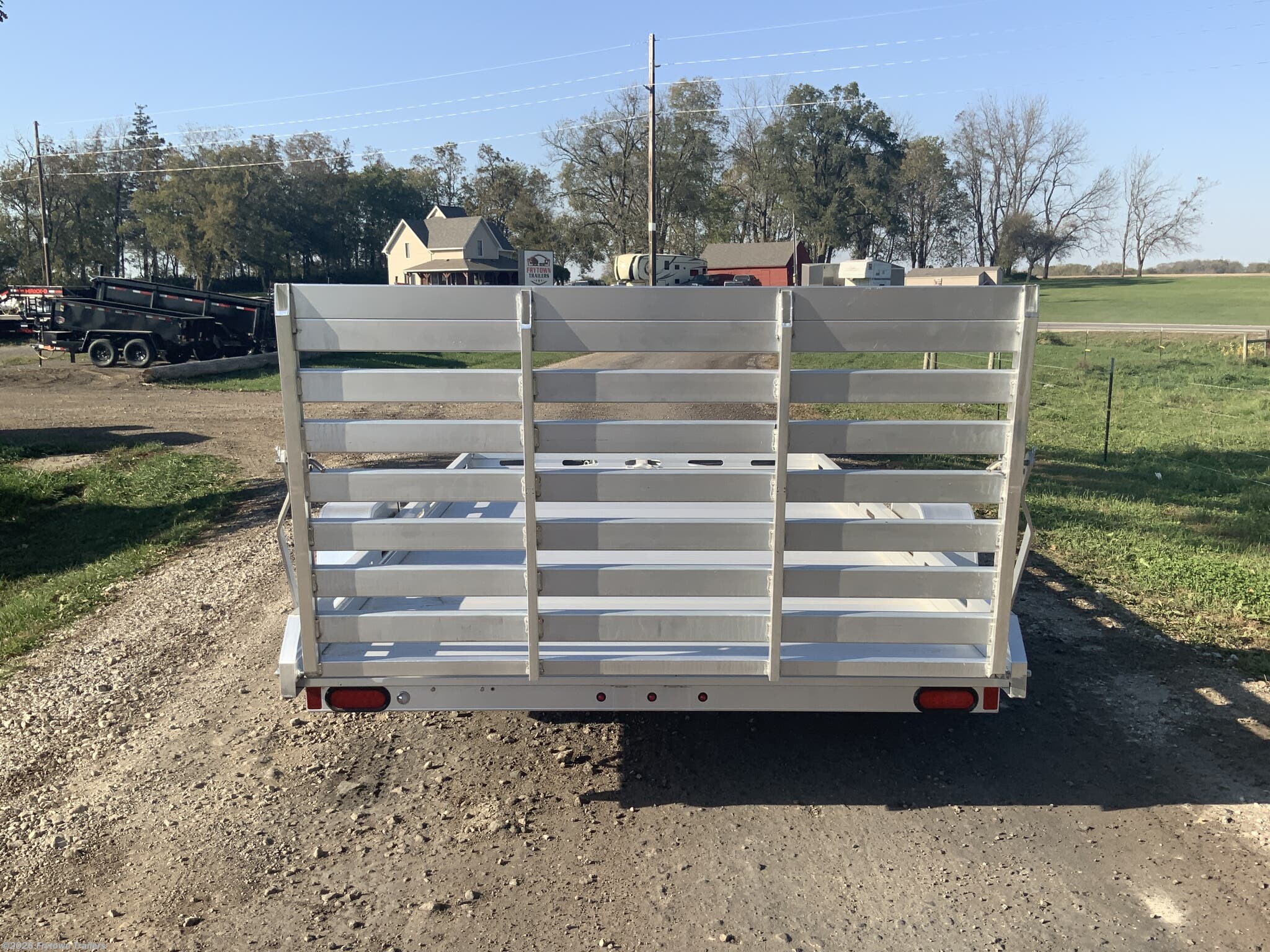 2027 Aluma 8012S-EL-TG 6x12 Bumper Pull Utility Trailer - 4,250 lbs