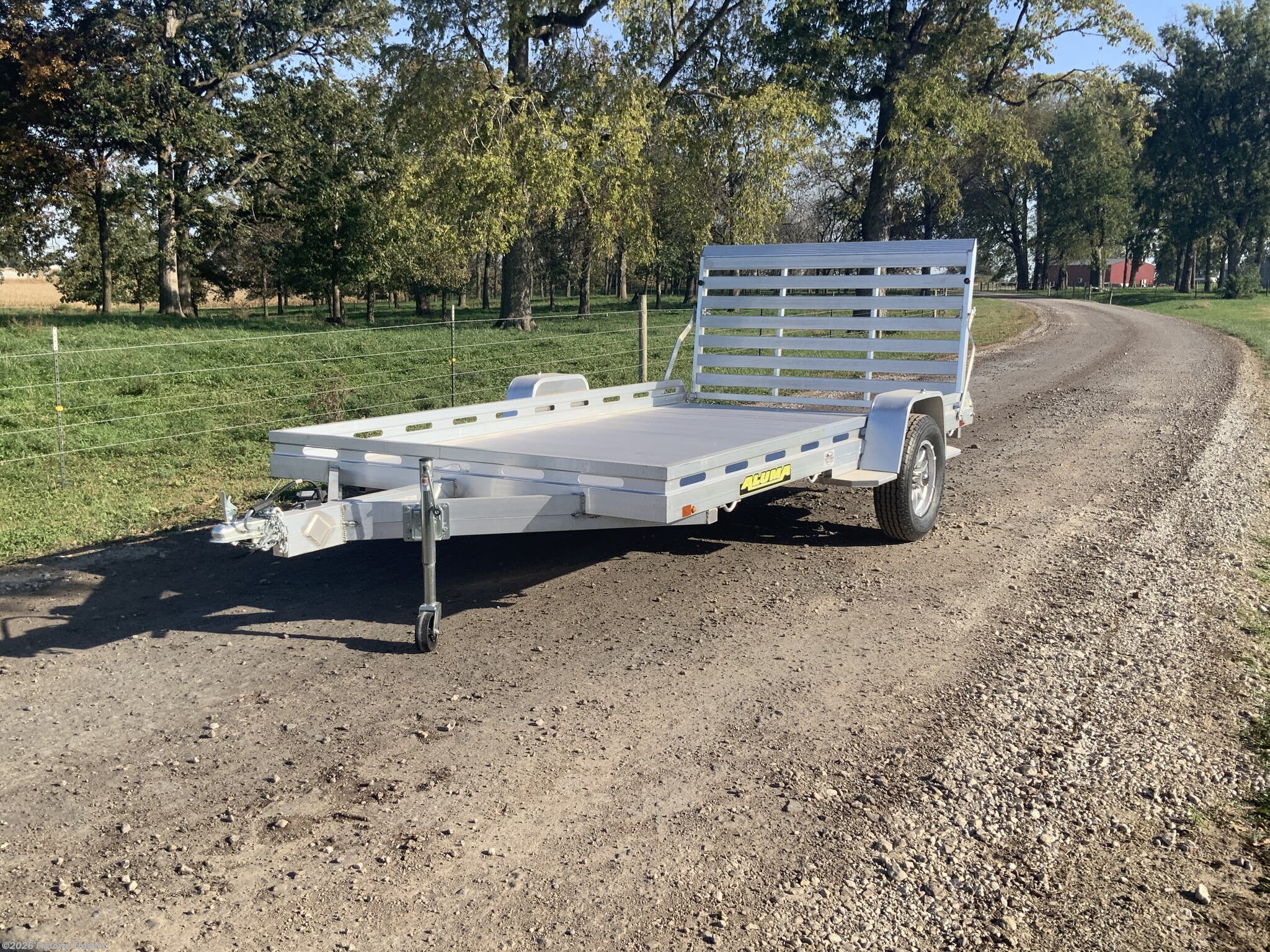 2027 Aluma 8012S-EL-TG 6x12 Bumper Pull Utility Trailer - 4,250 lbs
