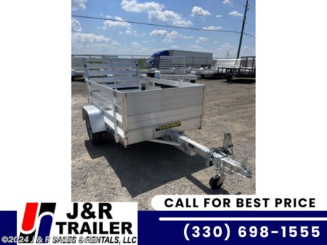 &lt;p&gt;stock # 266036&lt;/p&gt;
&lt;p&gt;This trailer is for sale at J&amp;amp;R Trailer Sales in Orrville Ohio . We offer Rent To Own Financing and also offer traditional financing.&lt;/p&gt;
&lt;p&gt;2023 Aluma 486S-TG Aluminum Utility Trailer&lt;/p&gt;
&lt;p&gt;&amp;nbsp;&lt;/p&gt;
&lt;ul style=&quot;box-sizing: border-box; margin-top: 0px; margin-bottom: 0px; padding-left: 1.5em; color: #232323; font-family: Arial, &#39; Helvetica Neue&#39;, Helvetica, Arial, sans-serif; font-size: 16px; background-color: #e9eaea;&quot;&gt;
&lt;li style=&quot;box-sizing: border-box; padding-bottom: 0.7em;&quot;&gt;1200#&amp;nbsp;Rubber torsion axle - No brakes - Easy lube hubs&lt;/li&gt;
&lt;li style=&quot;box-sizing: border-box; padding-bottom: 0.7em;&quot;&gt;5.30-12 LRC (1045# cap/tire)&lt;/li&gt;
&lt;li style=&quot;box-sizing: border-box; padding-bottom: 0.7em;&quot;&gt;Silver mod wheels with 5 on 4.5 bolt pattern&lt;/li&gt;
&lt;li style=&quot;box-sizing: border-box; padding-bottom: 0.7em;&quot;&gt;Aluminum fenders&amp;nbsp;&lt;/li&gt;
&lt;li style=&quot;box-sizing: border-box; padding-bottom: 0.7em;&quot;&gt;Extruded aluminum floor&lt;/li&gt;
&lt;li style=&quot;box-sizing: border-box; padding-bottom: 0.7em;&quot;&gt;6&quot; Front retaining bumper&lt;/li&gt;
&lt;li style=&quot;box-sizing: border-box; padding-bottom: 0.7em;&quot;&gt;A-Framed aluminum tongue, 48&quot; long with 2&quot; coupler&lt;/li&gt;
&lt;li style=&quot;box-sizing: border-box; padding-bottom: 0.7em;&quot;&gt;4) Stake pockets (2 per side)&lt;/li&gt;
&lt;li style=&quot;box-sizing: border-box; padding-bottom: 0.7em;&quot;&gt;LED Lighting package, safety chains&lt;/li&gt;
&lt;li style=&quot;box-sizing: border-box; padding-bottom: 0.7em;&quot;&gt;Swivel tongue jack, 800# capacity&lt;/li&gt;
&lt;li style=&quot;box-sizing: border-box; padding-bottom: 0.7em;&quot;&gt;Aluminum tailgate - 44.625&quot; wide x 39&quot; long&lt;/li&gt;
&lt;li style=&quot;box-sizing: border-box; padding-bottom: 0.7em;&quot;&gt;Overall width = 65.5&quot;&lt;/li&gt;
&lt;li style=&quot;box-sizing: border-box; padding-bottom: 0.7em;&quot;&gt;Overall length = 120&quot;&lt;/li&gt;
&lt;li style=&quot;box-sizing: border-box; padding-bottom: 0.7em;&quot;&gt;5 Year Warranty!&lt;/li&gt;
&lt;/ul&gt;
&lt;p&gt;Please contact us to verify that this trailer is still available. All prices are subject to Tax, Title, Plates . All Trailers are discounted for Cash or Finance Price ! We charge a convenience fee on credit card purchases. J&amp;amp;R Trailer Sales &amp;amp; Rentals, LLC is located near Wooster Ohio, Apple Creek Ohio, Kidron OH, Dalton OH, Fredericksburg Ohio, Akron Ohio, New Philadelphia Ohio, Pittsburgh PA,&amp;nbsp; Pennsylvania State line.&amp;nbsp;Come see us for the best deal on Dump Trailers, Equipment Trailers, Flatbed Trailers, Skidloader Trailers, Tiltbed Trailer, Bobcat Trailer, Farm Trailer, Trash Trailer, Cleanup Trailer, Hotshot Trailer, Gooseneck Trailer, Trailor, Load Trail Trailers for sale, Utility Trailer, ATV Trailer, UTV Trailer, Side X Side Trailer, SXS Trailer, Mower Trailer,Truck Flatbeds, Tank Trailers, Hydraulic Dovetail Trailers, MAX Ramp Trailer, Ramp Trailer, Deckover Trailer, Pintle Trailer, Construction Trailer, Contractor Trailer, Jeep Trailers, Buggy Hauler Trailers, Scissor Lift Trailers, Used Trailer, Car Hauler, Car Trailers, Lawncare Trailers, Landscape Trailers, Low Pro Trailers, Backhoe Trailers, Golf Cart Trailers, Side Load Trailers, Tall Sided Dump Trailer for sale, 3&#39; Tall Side Dump Trailer, 4&#39; tall side dump trailer, gooseneck dump trailer, fold down side dump trailers. We are also an Aluma Aluminum Trailer Dealer. We have Aluminum Trailers for sale in Ohio. We also offer trailer rental in Ohio.&amp;nbsp;&lt;/p&gt;
&lt;p&gt;&amp;nbsp;&lt;/p&gt;
&lt;ul&gt;
&lt;li&gt;
&lt;div&gt;J&amp;amp;R Trailer Sales &amp;amp; Rentals, LLC&amp;nbsp; is not responsible for any Typos, Errors or misprints.&lt;/div&gt;
&lt;/li&gt;
&lt;/ul&gt;
&lt;p&gt;&amp;nbsp;&lt;/p&gt;