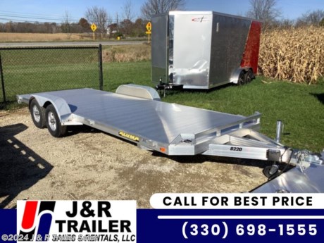&lt;p&gt;stock # 270954&lt;/p&gt;
&lt;p&gt;This trailer is for sale at J&amp;amp;R Trailer Sales in Orrville Ohio . We offer Rent To Own Financing and also offer traditional financing.&lt;/p&gt;
&lt;p&gt;&lt;span style=&quot;font-size: 18px;&quot;&gt;&lt;strong&gt;2024 Aluma 8218TA-EL-R-RTD&lt;/strong&gt;&lt;/span&gt;&lt;/p&gt;
&lt;ul style=&quot;box-sizing: border-box; margin-top: 0px; margin-bottom: 0px; padding-left: 1.5em; color: #232323; font-family: Arial, &#39; Helvetica Neue&#39;, Helvetica, Arial, sans-serif; font-size: 16px;&quot;&gt;
&lt;li style=&quot;box-sizing: border-box; padding-bottom: 0.7em;&quot;&gt;&lt;span style=&quot;box-sizing: border-box;&quot;&gt;2-3500# Rubber torsion axles - Easy lube hubs&lt;/span&gt;&lt;/li&gt;
&lt;li style=&quot;box-sizing: border-box; padding-bottom: 0.7em;&quot;&gt;&lt;span style=&quot;box-sizing: border-box;&quot;&gt;Electric brakes, breakaway kit&lt;/span&gt;&lt;/li&gt;
&lt;li style=&quot;box-sizing: border-box; padding-bottom: 0.7em;&quot;&gt;&lt;span style=&quot;box-sizing: border-box;&quot;&gt;ST205/75R14 or 75R15 LRC Radial tires&amp;nbsp;&lt;/span&gt;&lt;/li&gt;
&lt;li style=&quot;box-sizing: border-box; padding-bottom: 0.7em;&quot;&gt;A&lt;span style=&quot;box-sizing: border-box;&quot;&gt;luminum wheels,&lt;/span&gt;&lt;/li&gt;
&lt;li style=&quot;box-sizing: border-box; padding-bottom: 0.7em;&quot;&gt;&lt;span style=&quot;box-sizing: border-box;&quot;&gt;Removable aluminum fenders&lt;/span&gt;&lt;/li&gt;
&lt;li style=&quot;box-sizing: border-box; padding-bottom: 0.7em;&quot;&gt;&lt;span style=&quot;box-sizing: border-box;&quot;&gt;Extruded aluminum floor&lt;/span&gt;&lt;/li&gt;
&lt;li style=&quot;box-sizing: border-box; padding-bottom: 0.7em;&quot;&gt;&lt;span style=&quot;box-sizing: border-box;&quot;&gt;Front retaining rail&lt;/span&gt;&lt;/li&gt;
&lt;li style=&quot;box-sizing: border-box; padding-bottom: 0.7em;&quot;&gt;&lt;span style=&quot;box-sizing: border-box;&quot;&gt;A-Framed aluminum tongue,2-5/16&quot; coupler&lt;/span&gt;&lt;/li&gt;
&lt;li style=&quot;box-sizing: border-box; padding-bottom: 0.7em;&quot;&gt;&lt;span style=&quot;box-sizing: border-box;&quot;&gt;2) 6&#39; Aluminum ramps with storage underneath&lt;/span&gt;&lt;/li&gt;
&lt;li style=&quot;box-sizing: border-box; padding-bottom: 0.7em;&quot;&gt;&lt;span style=&quot;box-sizing: border-box;&quot;&gt;6) Stake pockets (3 per side); &amp;nbsp;&lt;br style=&quot;box-sizing: border-box;&quot; /&gt;&lt;/span&gt;&lt;/li&gt;
&lt;li style=&quot;box-sizing: border-box; padding-bottom: 0.7em;&quot;&gt;&lt;span style=&quot;box-sizing: border-box;&quot;&gt;4) Recessed tie rings&lt;/span&gt;&lt;/li&gt;
&lt;li style=&quot;box-sizing: border-box; padding-bottom: 0.7em;&quot;&gt;&lt;span style=&quot;box-sizing: border-box;&quot;&gt;2) Fold-down rear stabilizer jacks&lt;/span&gt;&lt;/li&gt;
&lt;li style=&quot;box-sizing: border-box; padding-bottom: 0.7em;&quot;&gt;&lt;span style=&quot;box-sizing: border-box;&quot;&gt;Double-wheel swivel tongue jack&lt;/span&gt;&lt;/li&gt;
&lt;li style=&quot;box-sizing: border-box; padding-bottom: 0.7em;&quot;&gt;&lt;span style=&quot;box-sizing: border-box;&quot;&gt;LED Lighting package, safety chains&lt;/span&gt;&lt;/li&gt;
&lt;li style=&quot;box-sizing: border-box; padding-bottom: 0.7em;&quot;&gt;&lt;span style=&quot;box-sizing: border-box;&quot;&gt;Overall width = 101.5&quot;&lt;br style=&quot;box-sizing: border-box;&quot; /&gt;&lt;/span&gt;&lt;/li&gt;
&lt;li style=&quot;box-sizing: border-box; padding-bottom: 0.7em;&quot;&gt;&lt;span style=&quot;box-sizing: border-box;&quot;&gt;Overall length = 290&quot;&lt;/span&gt;&lt;/li&gt;
&lt;li style=&quot;box-sizing: border-box; padding-bottom: 0.7em;&quot;&gt;
&lt;p&gt;Please contact us to verify that this trailer is still available. All prices are subject to Tax, Title, Plates . All Trailers are discounted for Cash or Finance Price ! We charge a convenience fee on credit card purchases. J&amp;amp;R Trailer Sales &amp;amp; Rentals, LLC is located near Wooster Ohio, Apple Creek Ohio, Kidron OH, Dalton OH, Fredericksburg Ohio, Akron Ohio, New Philadelphia Ohio, Pittsburgh PA,&amp;nbsp; Pennsylvania State line.&amp;nbsp;Come see us for the best deal on Dump Trailers, Equipment Trailers, Flatbed Trailers, Skidloader Trailers, Tiltbed Trailer, Bobcat Trailer, Farm Trailer, Trash Trailer, Cleanup Trailer, Hotshot Trailer, Gooseneck Trailer, Trailor, Load Trail Trailers for sale, Utility Trailer, ATV Trailer, UTV Trailer, Side X Side Trailer, SXS Trailer, Mower Trailer,Truck Flatbeds, Tank Trailers, Hydraulic Dovetail Trailers, MAX Ramp Trailer, Ramp Trailer, Deckover Trailer, Pintle Trailer, Construction Trailer, Contractor Trailer, Jeep Trailers, Buggy Hauler Trailers, Scissor Lift Trailers, Used Trailer, Car Hauler, Car Trailers, Lawncare Trailers, Landscape Trailers, Low Pro Trailers, Backhoe Trailers, Golf Cart Trailers, Side Load Trailers, Tall Sided Dump Trailer for sale, 3&#39; Tall Side Dump Trailer, 4&#39; tall side dump trailer, gooseneck dump trailer, fold down side dump trailers. We are also an Aluma Aluminum Trailer Dealer. We have Aluminum Trailers for sale in Ohio. We also offer trailer rental in Ohio.&amp;nbsp;&lt;/p&gt;
&lt;p&gt;&amp;nbsp;&lt;/p&gt;
&lt;ul&gt;
&lt;li&gt;
&lt;div&gt;J&amp;amp;R Trailer Sales &amp;amp; Rentals, LLC&amp;nbsp; is not responsible for any Typos, Errors or misprints.&lt;/div&gt;
&lt;/li&gt;
&lt;/ul&gt;
&lt;/li&gt;
&lt;/ul&gt;