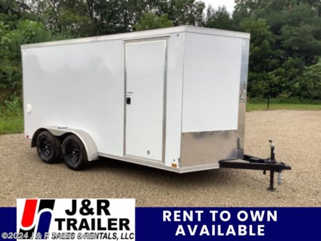 &lt;p&gt;stock # 014831&lt;/p&gt;
&lt;p&gt;This trailer is for sale at J&amp;amp;R Trailer Sales in Orrville Ohio . We offer Rent To Own Financing and also offer traditional financing.&lt;/p&gt;
&lt;p&gt;2024 Cross&amp;nbsp;&lt;strong&gt;7x14&lt;/strong&gt; Cargo Trailer 6&quot; Additional Height&lt;/p&gt;
&lt;p&gt;714TA&lt;/p&gt;
&lt;p&gt;7 Way Connector&lt;/p&gt;
&lt;p&gt;&lt;strong&gt;1 PC Aluminum Roof&lt;/strong&gt;&lt;/p&gt;
&lt;p&gt;LED Lights&lt;/p&gt;
&lt;p&gt;3 Yr Limited Warranty&lt;/p&gt;
&lt;p&gt;Arrow Wedge&lt;/p&gt;
&lt;p&gt;&lt;strong&gt;6&quot; Additional Height (78&quot; Interior Height)&lt;/strong&gt;&lt;/p&gt;
&lt;p&gt;2X4 Welded Tubular Main frame&lt;/p&gt;
&lt;p&gt;&lt;strong&gt;Upgraded to 16&quot; OC Floor, Walls and Ceiling&lt;/strong&gt;&lt;/p&gt;
&lt;p&gt;Safety Chains&lt;/p&gt;
&lt;p&gt;(2) 3500 LB Axles W/ Brakes on Both Axles&lt;/p&gt;
&lt;p&gt;ST205/75R15 Radial Tires&lt;/p&gt;
&lt;p&gt;2 5/16&quot; Coupler&lt;/p&gt;
&lt;p&gt;5K Top Crank Jack&lt;/p&gt;
&lt;p&gt;32&quot; RV Style Side Door&lt;/p&gt;
&lt;p&gt;3/8&quot; Water Resistant Walls&lt;/p&gt;
&lt;p&gt;3/4&quot; Water Resistant Floor&lt;/p&gt;
&lt;p&gt;&lt;strong&gt;Screwless .030 Exterior Sides&lt;/strong&gt;&lt;/p&gt;
&lt;p&gt;&lt;strong&gt;Fixed Side Vents&lt;/strong&gt;&lt;/p&gt;
&lt;p&gt;24&quot; ATP Gravel Guard&lt;/p&gt;
&lt;p&gt;Brushed Aluminum Fenders&lt;/p&gt;
&lt;p&gt;12 Volt Interior Wall Switch&lt;/p&gt;
&lt;p&gt;(2) Interior LED Lights&lt;/p&gt;
&lt;p&gt;&lt;strong&gt;Ramp Door W/ Spring Assist&lt;/strong&gt;&lt;/p&gt;
&lt;p&gt;Please contact us to verify that this trailer is still available. All prices are subject to Tax, Title, Plates . All Trailers are discounted for Cash or Finance Price ! We charge a convenience fee on credit card purchases. J&amp;amp;R Trailer Sales &amp;amp; Rentals, LLC is located near Wooster Ohio, Apple Creek Ohio, Kidron OH, Dalton OH, Fredericksburg Ohio, Akron Ohio, New Philadelphia Ohio, Pittsburgh PA, &amp;nbsp;Pennsylvania State line. Come see us for the best deal on Dump Trailers, Equipment Trailers, Flatbed Trailers, Skidloader Trailers, Tiltbed Trailer, Bobcat Trailer, Farm Trailer, Trash Trailer, Cleanup Trailer, Hotshot Trailer, Gooseneck Trailer, Trailor, Load Trail Trailers for sale, Utility Trailer, ATV Trailer, UTV Trailer, Side X Side Trailer, SXS Trailer, Mower Trailer,Truck Flatbeds, Tank Trailers, Hydraulic Dovetail Trailers, MAX Ramp Trailer, Ramp Trailer, Deckover Trailer, Pintle Trailer, Construction Trailer, Contractor Trailer, Jeep Trailers, Buggy Hauler Trailers, Scissor Lift Trailers, Used Trailer, Car Hauler, Car Trailers, Lawncare Trailers, Landscape Trailers, Low Pro Trailers, Backhoe Trailers, Golf Cart Trailers, Side Load Trailers, Tall Sided Dump Trailer for sale, 3&#39; Tall Side Dump Trailer, 4&#39; tall side dump trailer, gooseneck dump trailer, fold down side dump trailers. We are also an Aluma Aluminum Trailer Dealer. We have Aluminum Trailers for sale in Ohio. We also offer trailer rental in Ohio.&amp;nbsp;&lt;/p&gt;
&lt;p&gt;&amp;nbsp;&lt;/p&gt;
&lt;p&gt;J&amp;amp;R Trailer Sales &amp;amp; Rentals, LLC &amp;nbsp;is not responsible for any Typos, Errors or misprints.&lt;/p&gt;