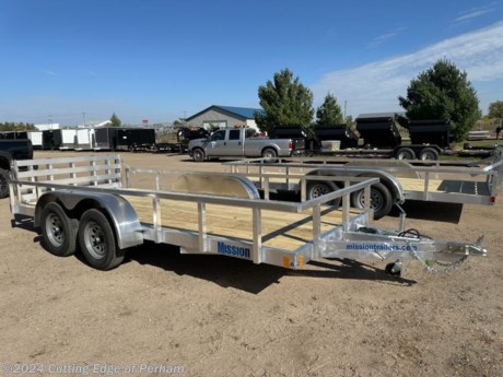 &lt;p&gt;Mission landscape series utility trailer&amp;nbsp;&lt;/p&gt;
&lt;p&gt;Tandem axle 3500lb each with brakes&amp;nbsp;&lt;/p&gt;
&lt;p&gt;Bifold rear tailgate&amp;nbsp;&amp;nbsp;&lt;/p&gt;
&lt;p&gt;Treated pine wood decking, LED premium lights&amp;nbsp;&lt;/p&gt;
&lt;p&gt;12&quot; tall welded on side rails&amp;nbsp;&lt;/p&gt;
&lt;p&gt;5yr limited trailer frame warranty&lt;/p&gt;