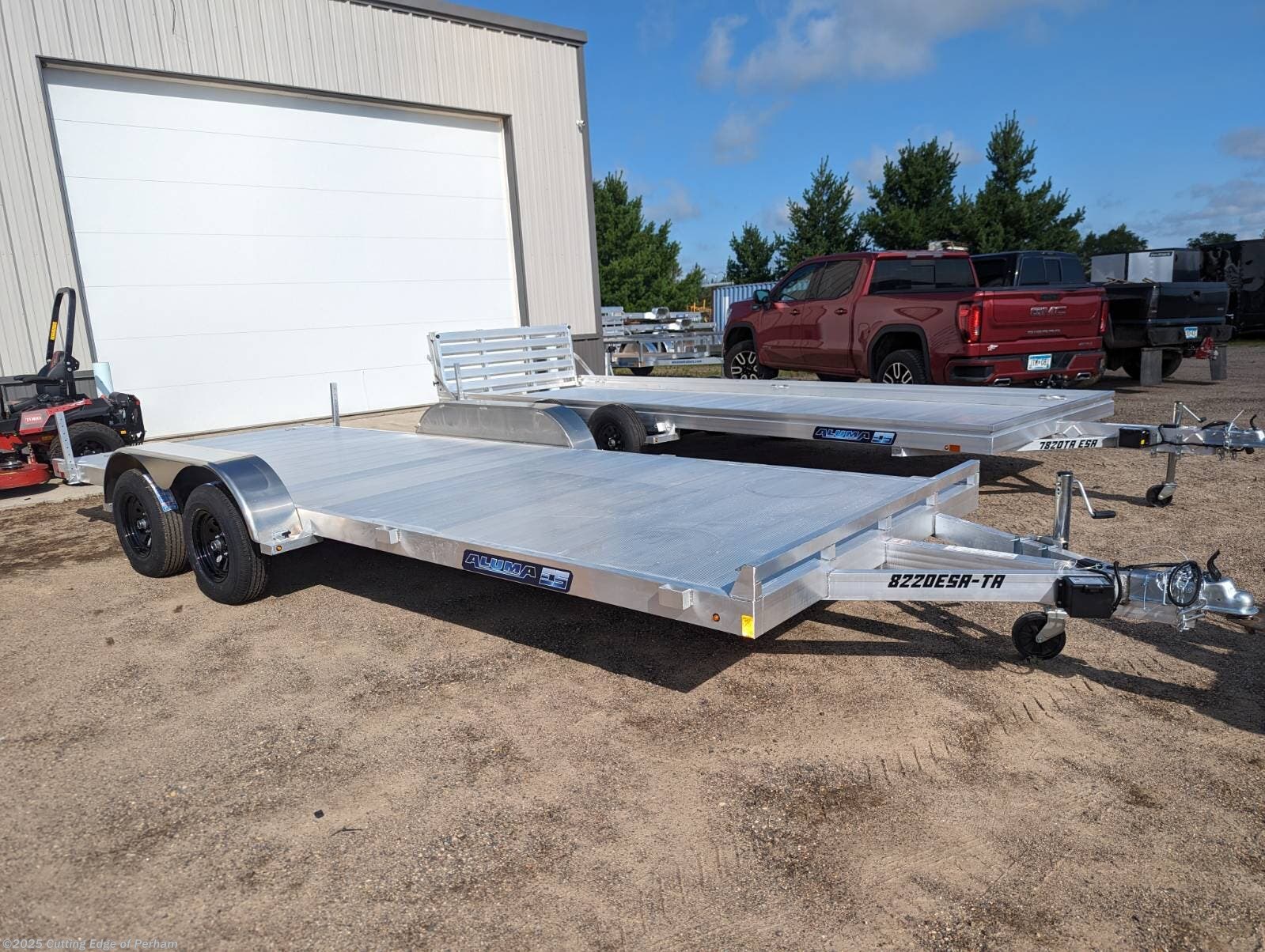 2026 Aluma 8220 TA-EL-R-RTD 82x20 All aluminum car hauler