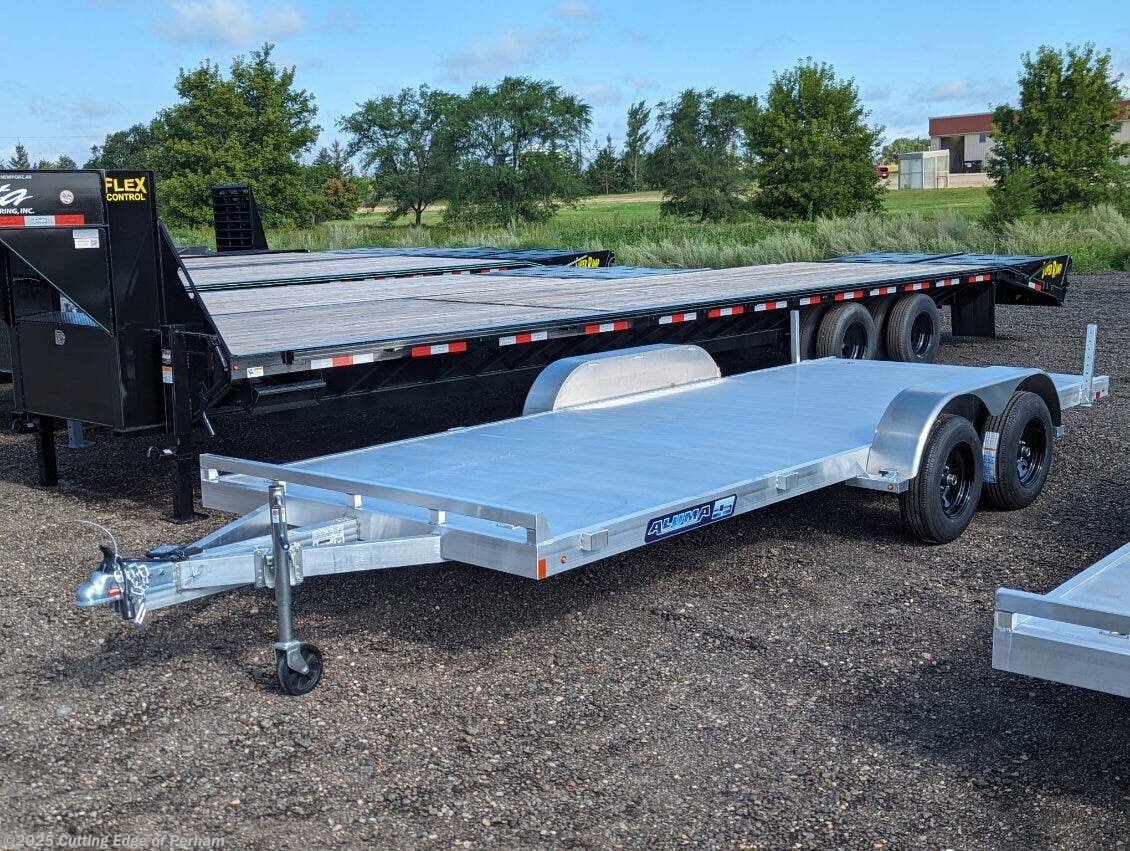 2026 Aluma 8218TA-R 82x18 all aluminum car hauler