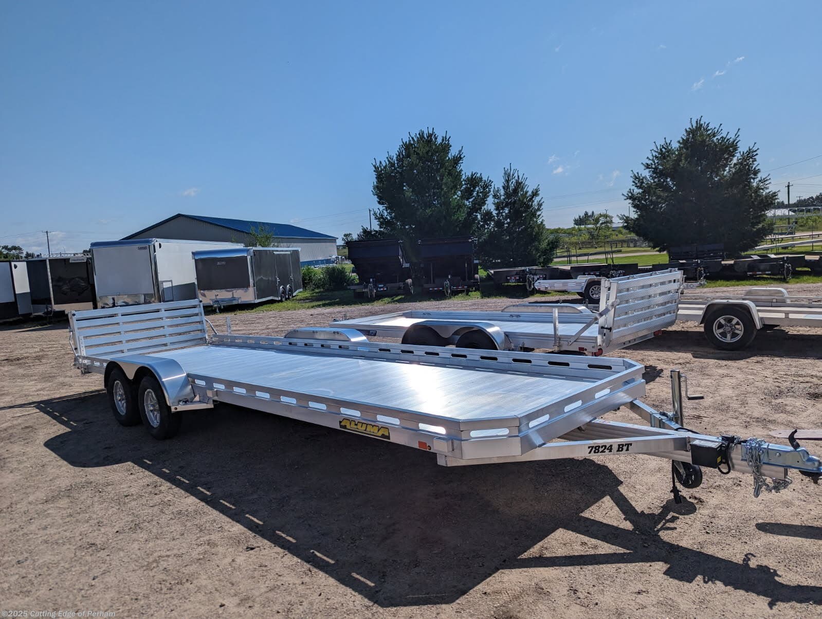 2026 Aluma 7824TA 6.5x24 aluminum utility trailer