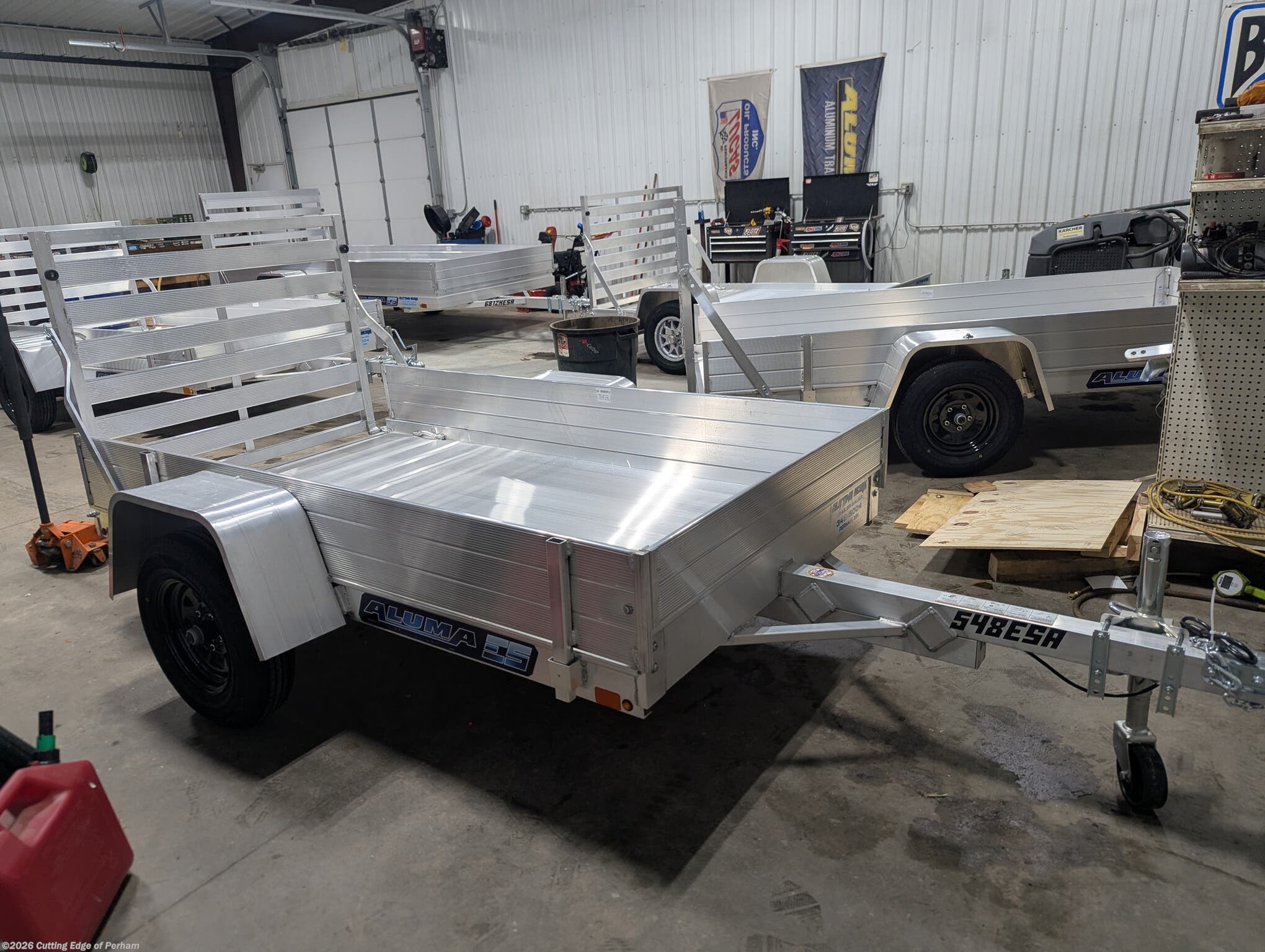 2027 Aluma 548ESA-S-TG 54x8 aluminum utility trailer