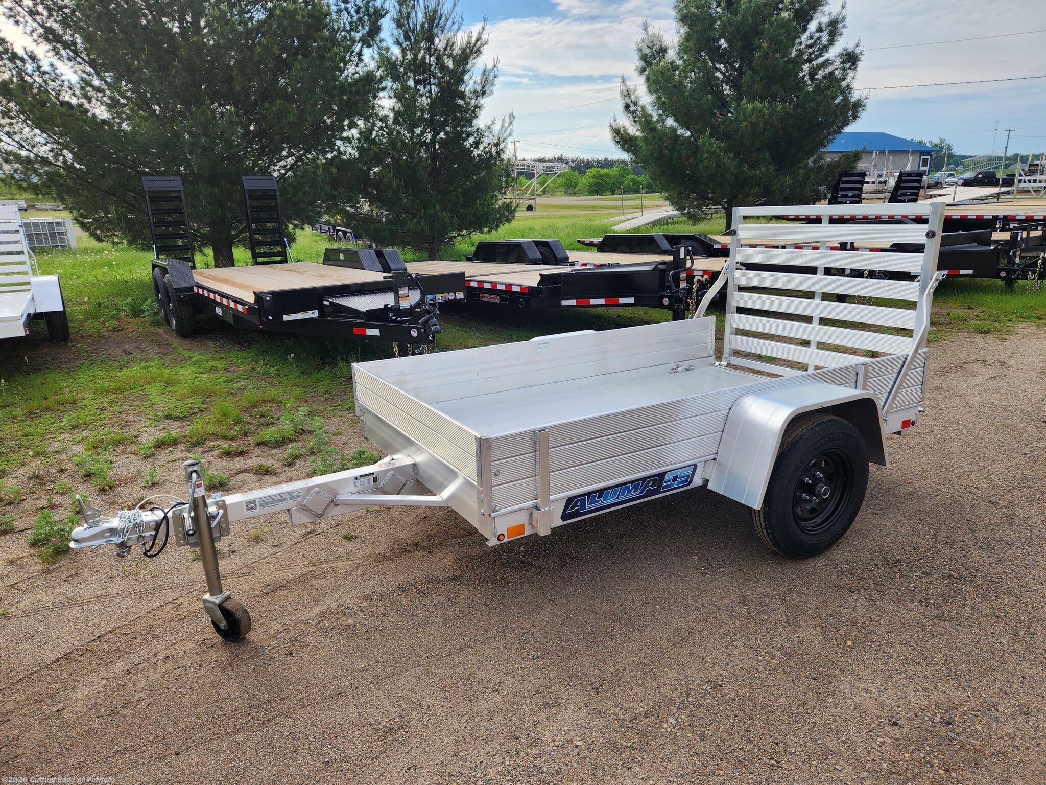 2027 Aluma 548ESA-S-TG 4.5x8 aluminum utility trailer