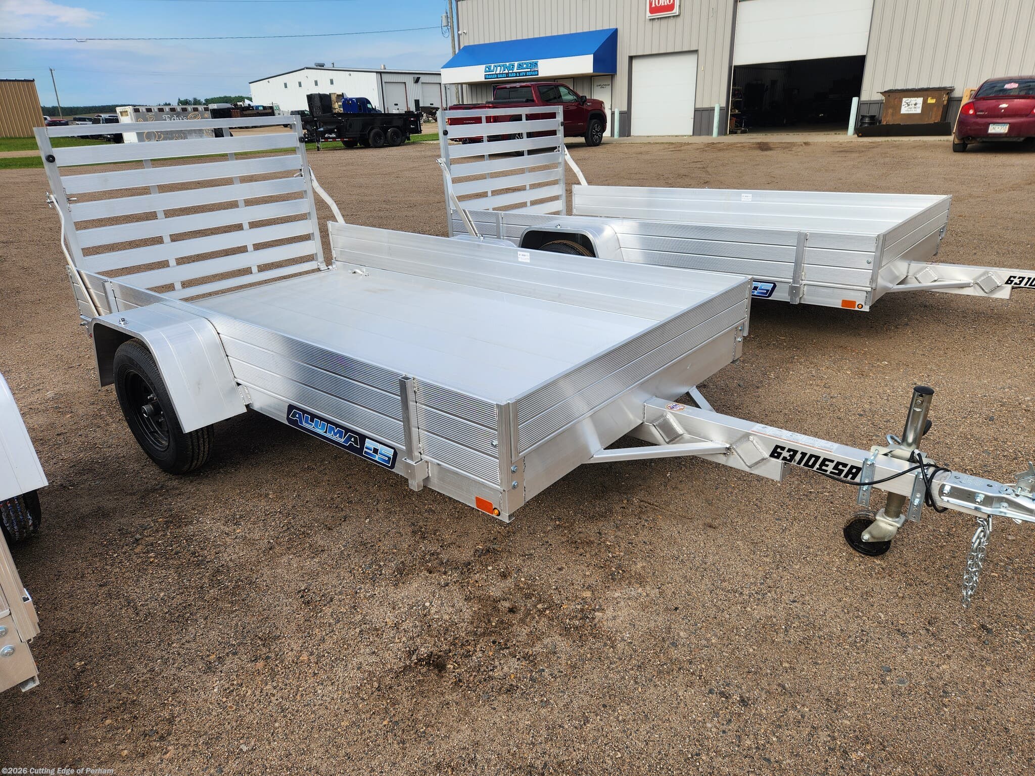 2027 Aluma 6310ESA-S-TG 63x10 aluminum utility trailer