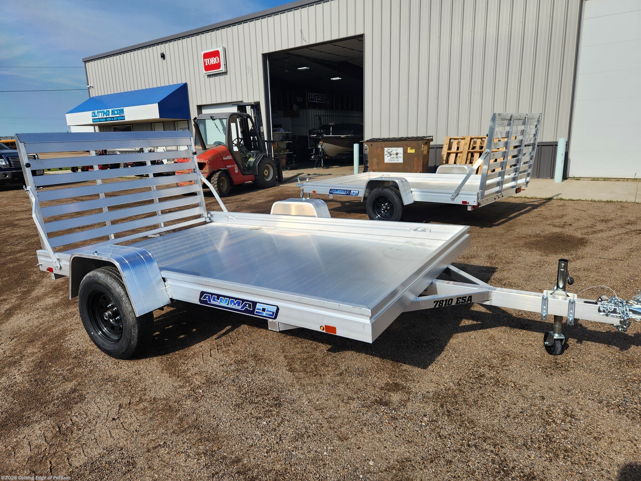 2027 Aluma 7810ESA 6.5x10 aluminum utility trailer