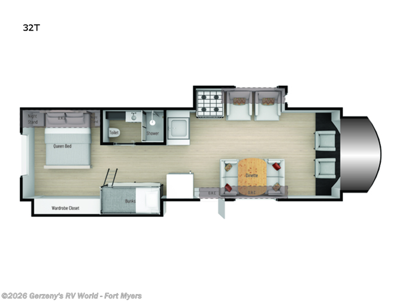 2025 Nexus Triumph 32T - New Class C For Sale by Gerzeny's RV World - Fort Myers in Fort Myers, Florida features Slideout