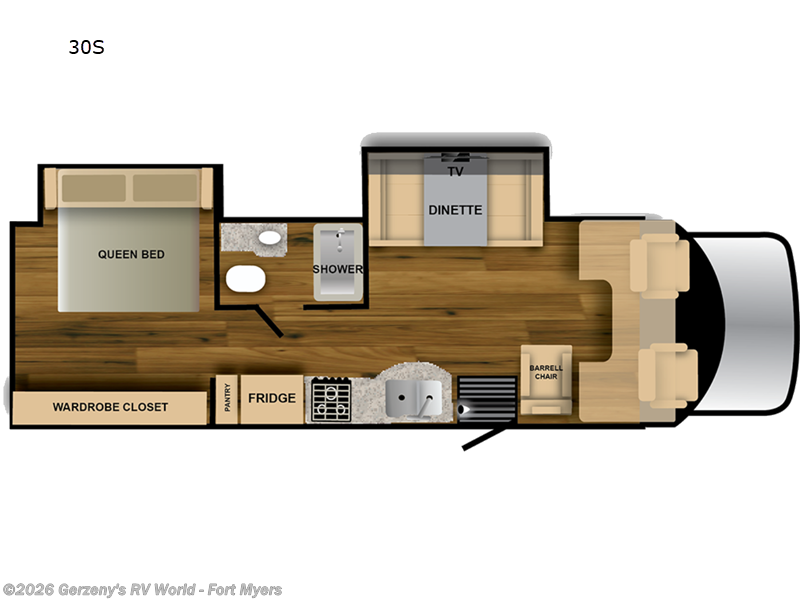 2025 Nexus Verrado 30S - New Super C For Sale by Gerzeny's RV World - Fort Myers in Fort Myers, Florida features Slideout
