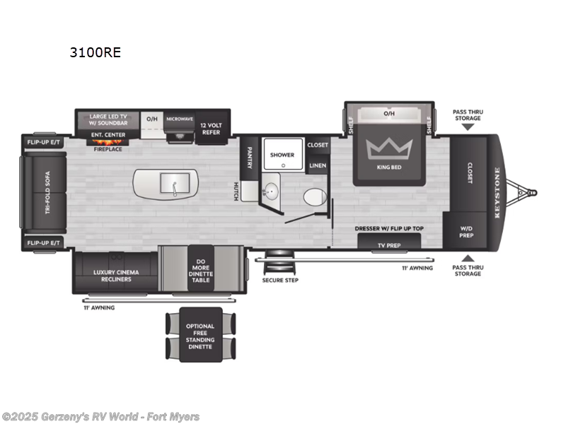 2026 Keystone Passport 3100RE - New Travel Trailer For Sale by Gerzeny's RV World - Fort Myers in Fort Myers, Florida features Slideout