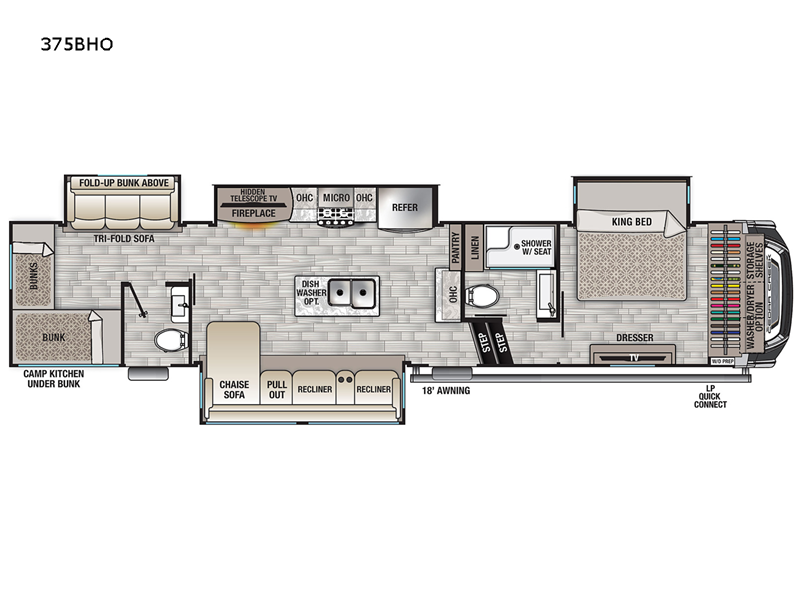 2024 Forest River Cedar Creek 375BHO RV for Sale in Bunker Hill, IN